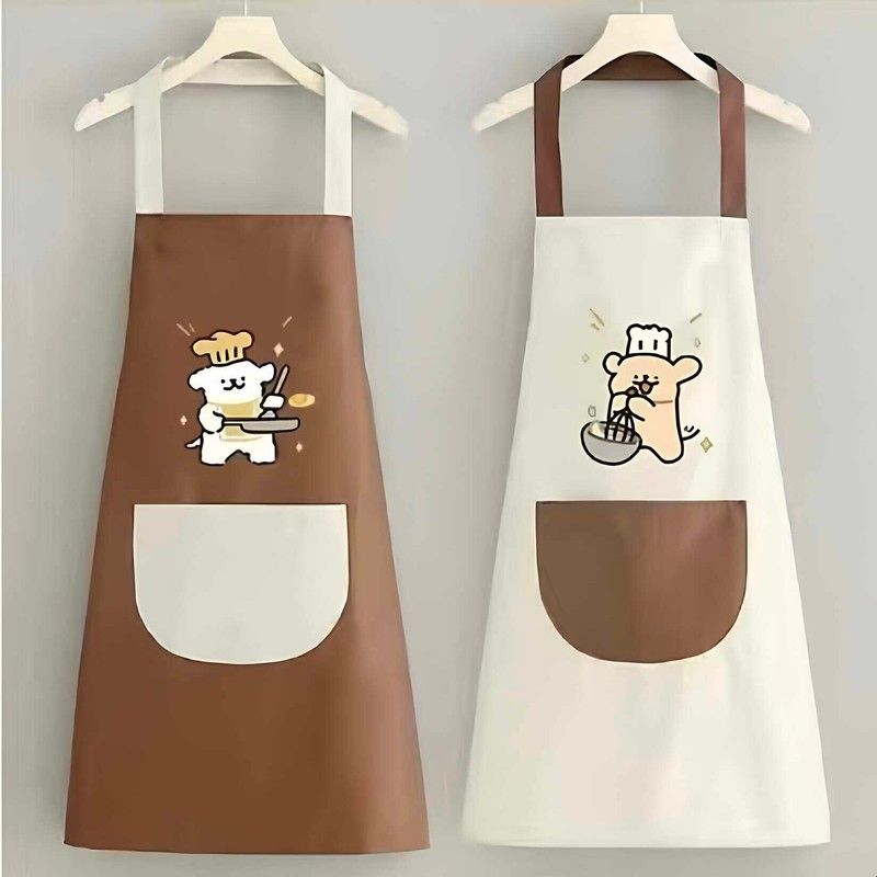 围裙防水防油厨房家用工作服韩式餐饮上班专用夏季大人女士厨师