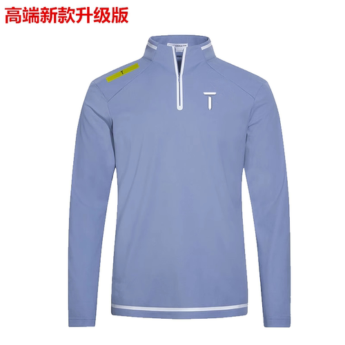 EuropeanTour欧巡赛高尔夫服装男秋冬加绒保暖长袖T拉链立领打底