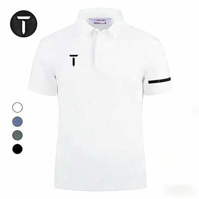 European Tour欧巡赛高尔夫男装夏季短袖T恤运动翻领POLO衫