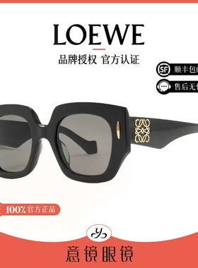 LOEWE/罗意威墨镜女士复古经典黑框时尚护目镜太阳眼镜男LW40129U