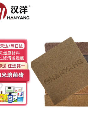 HANYANG奈米培菌砖100*100*25mm/5块水族箱滤材3D硝化细菌屋石英