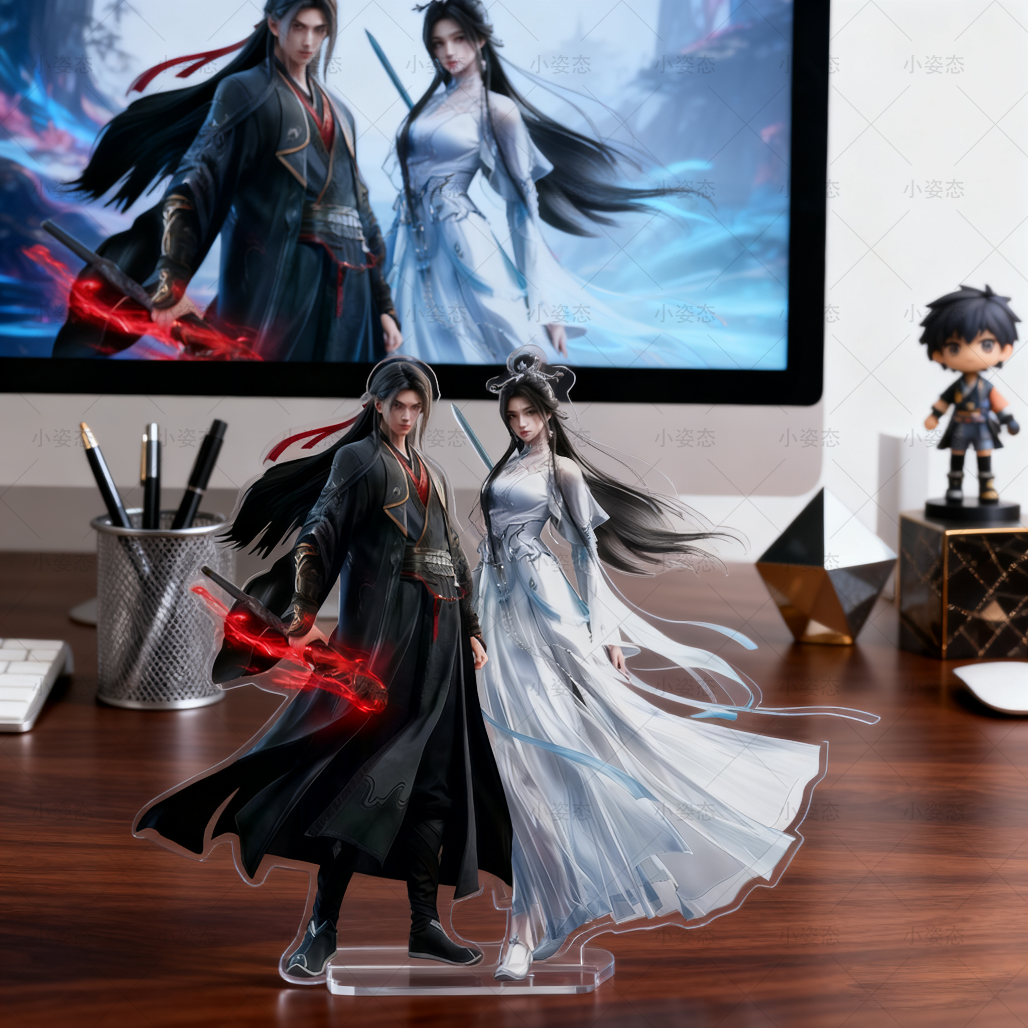 诛仙周边鬼厉张小凡陆雪琪立牌