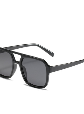 英国chrry koop新款方形双梁太阳镜 复古个性海洋片多色炫彩墨镜