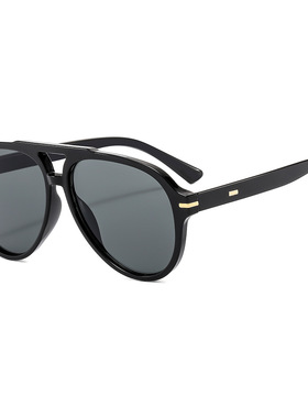 英国chrry koop新款飞行员太阳镜欧美复古双桥梁蛤蟆镜时尚百搭