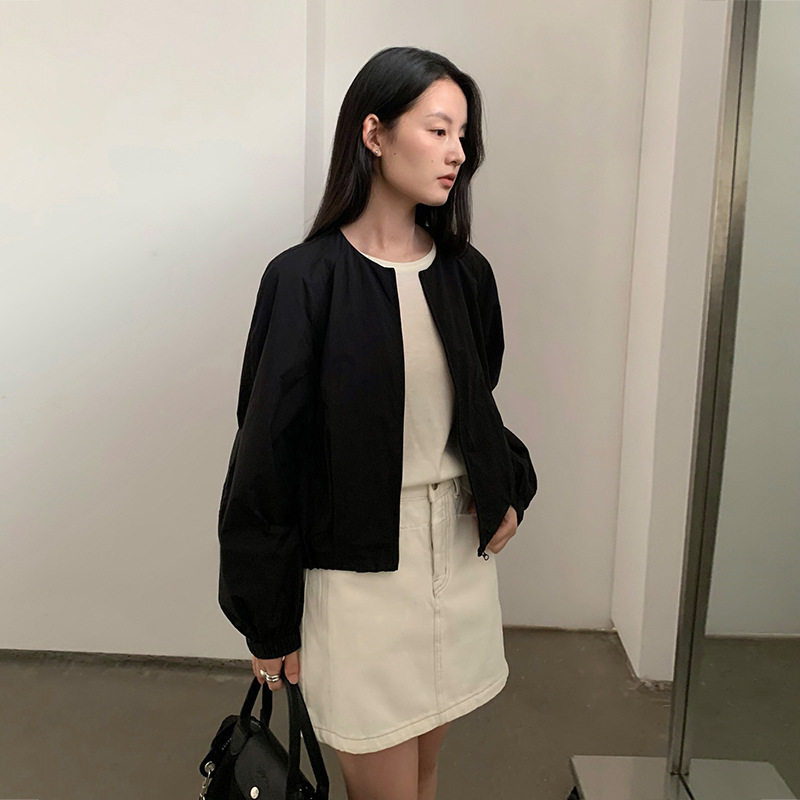英国cherrykoko 设计感插袋高腰明线牛仔裙女春季防走光a字短裙