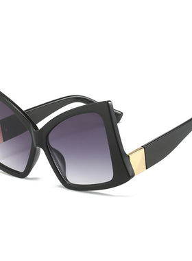 英国chrry koop新款蝴蝶结太阳镜 欧美个性嘻哈大框太阳镜搞怪