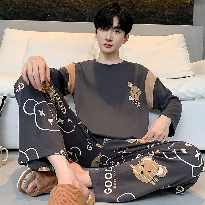 芬腾睡衣男款胖子加肥加大男大码睡衣/家居服套装