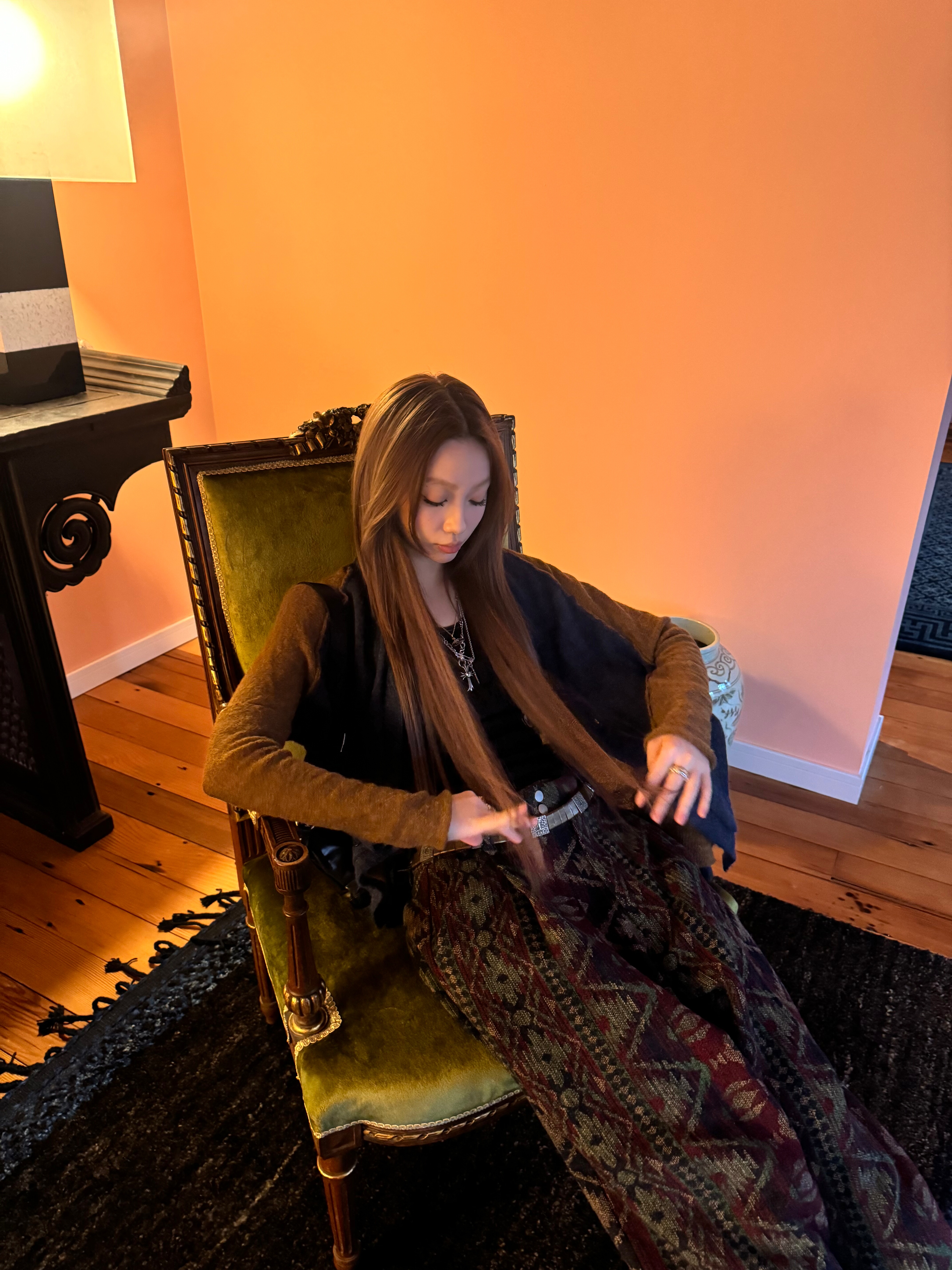 13311小众设计花卉阔腿慵懒感宽松休闲垂感百搭长裤女新品,女装/女士精品,时尚工装裤,淘宝优惠券,粉丝福利购,淘宝优惠卷