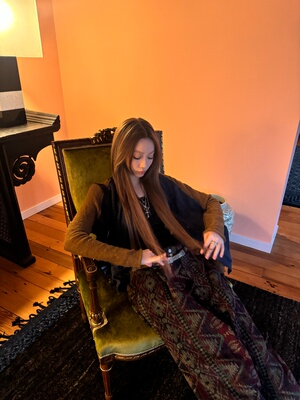 13311小众设计花卉阔腿慵懒感宽松休闲垂感百搭长裤女新品