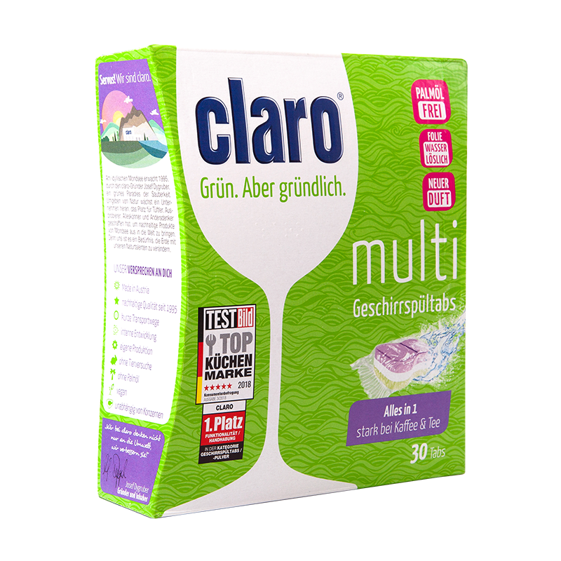 CLARO多效合一洗碗机洗涤块30块/盒 AEG 伊莱克斯等全机型适用