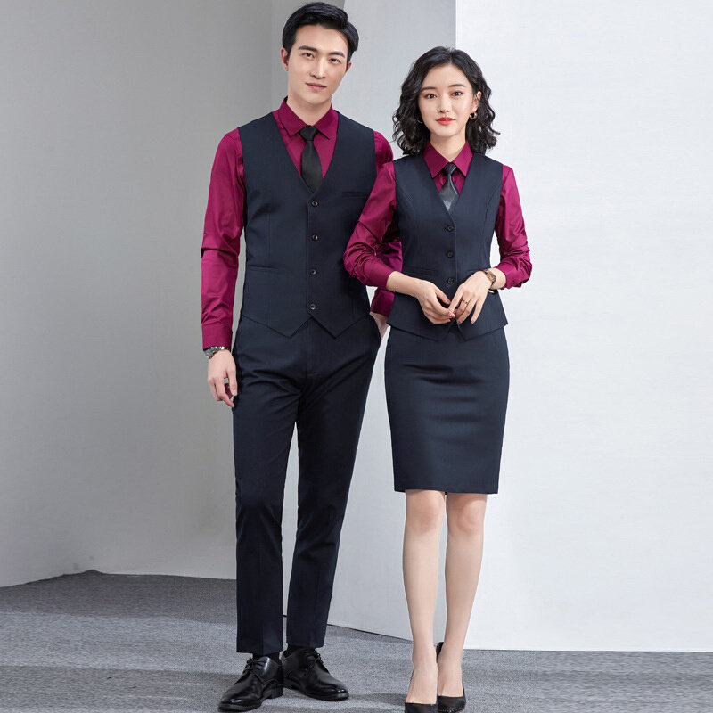 高货教师工装西服4S店银行工作服女正装西装套装女韩版男女同款职