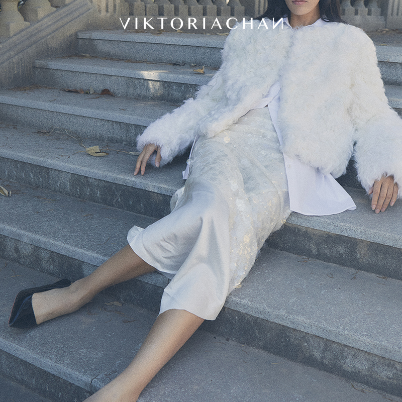 VIKTORIACHAN开衩半身长裙