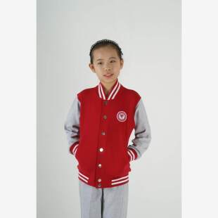 新品北京市海淀区实验小学 秋装 棒球服 套装学生校服学校定制..