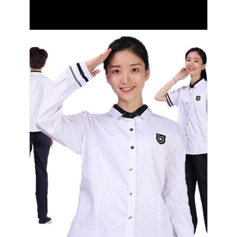 南宁校服 中学生制服春秋季套装校服希望白色短袖正装校服 包邮.