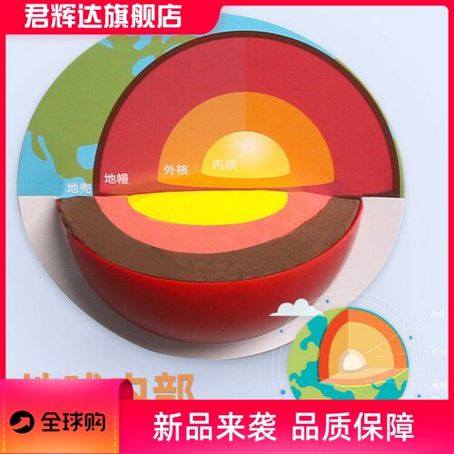 地球内部结构地心地核手工地理教具器材包diy科学实验地壳模型