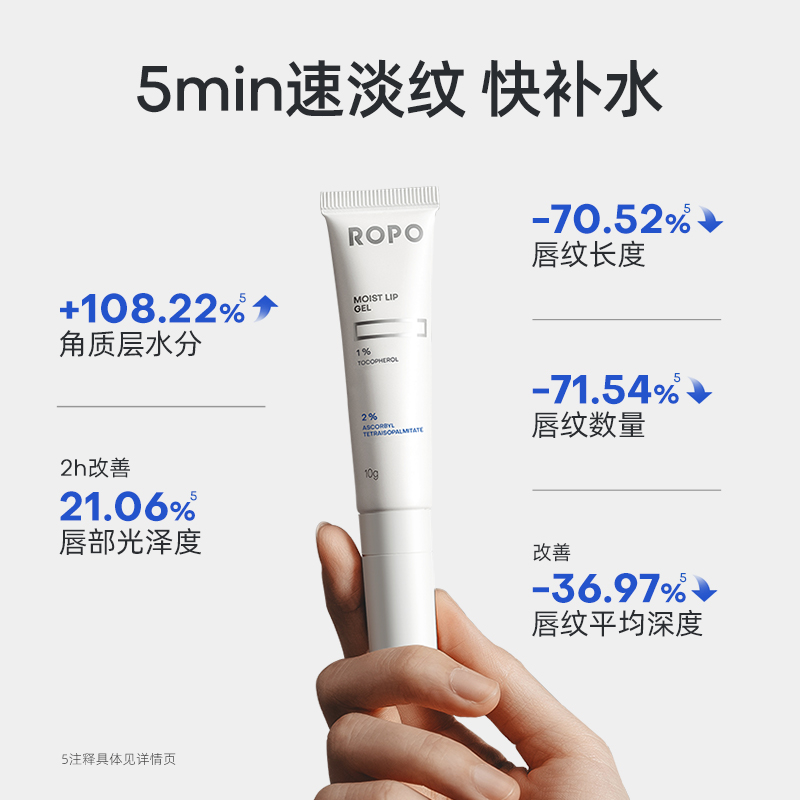 【直播】ROPO唇部精华啫喱女保湿滋润淡化唇纹死皮