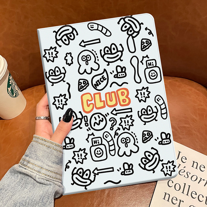 简笔画iPad保护套防摔硅胶软壳