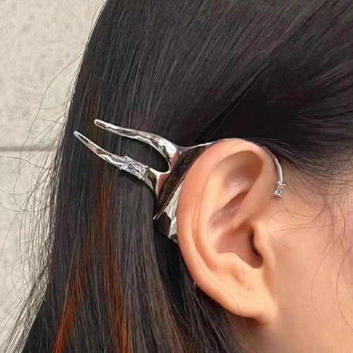 精灵耳挂小众设计感精灵撩发耳挂女甜酷辣妹耳夹耳后发卡气质耳饰