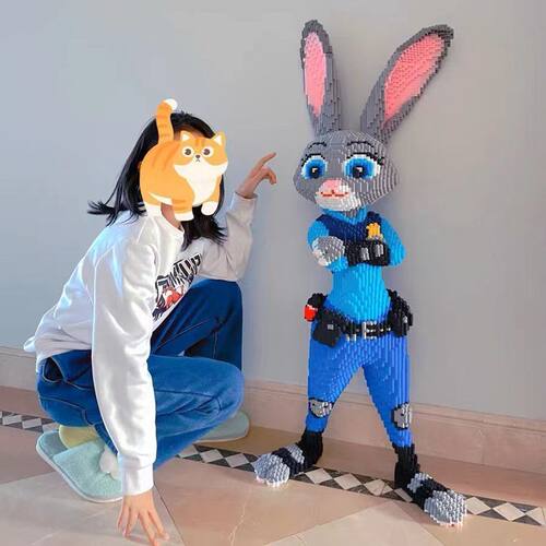 疯狂动物城2朱迪兔子警官积木