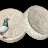 保暖鸽子窝鸽具便宜通用草窝棉绳手工编织信鸽赛鸽下蛋窝保温家用