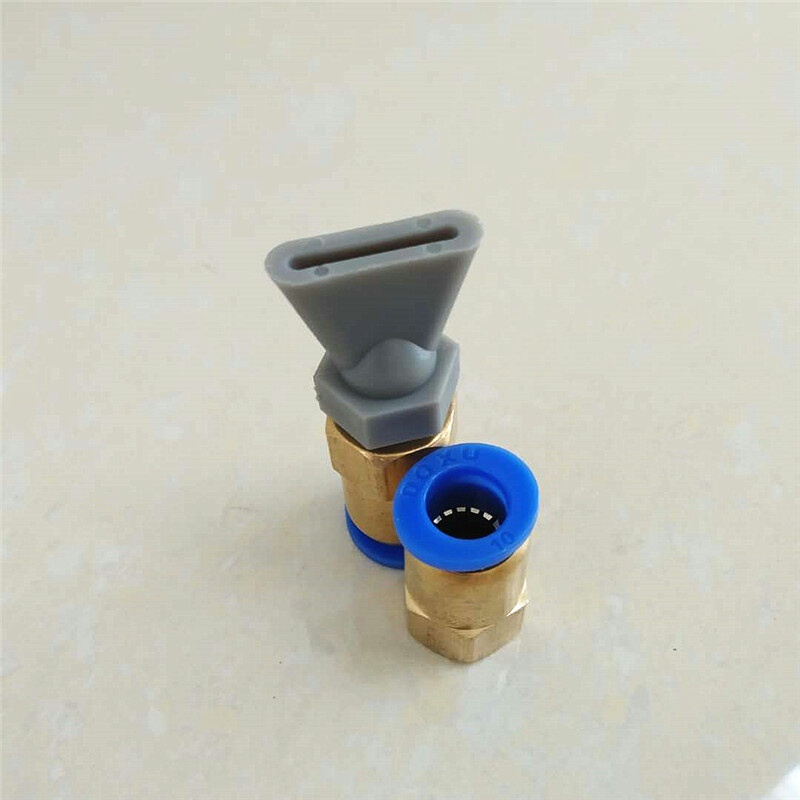 。6MM8MM10MM气管接头塑料鸭嘴吹风喷嘴扁嘴喷头冷却喷水扇形除尘