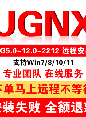 UG远程安装ug10软件ug5.0/8.0/10.0/12..0/1980/2212远程安装服务