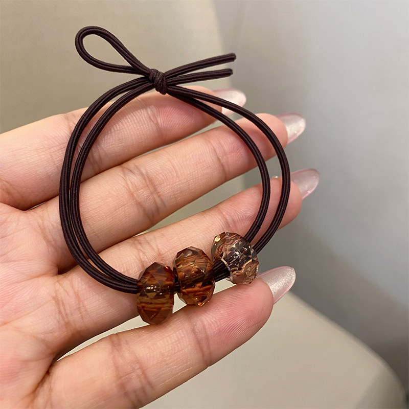 简约手工发绳高马尾发绳扎头绳2025新款发圈皮筋高弹耐用头圈皮套,饰品/流行首饰/时尚饰品新,发饰,淘宝优惠券,粉丝福利购,淘宝优惠卷