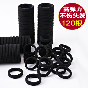 皮筋女扎头发日常黑色无缝发圈高弹力耐用发绳女生橡皮筋皮套头绳