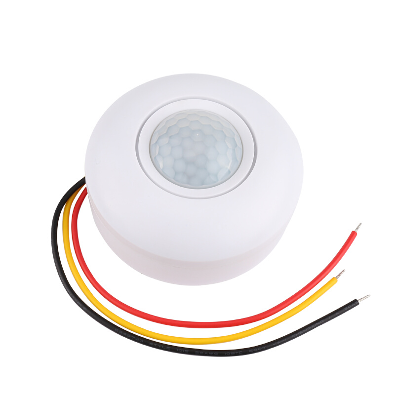 极速吸顶型12v红外感应开关人体C传感器吸顶式明装人来灯亮感应器