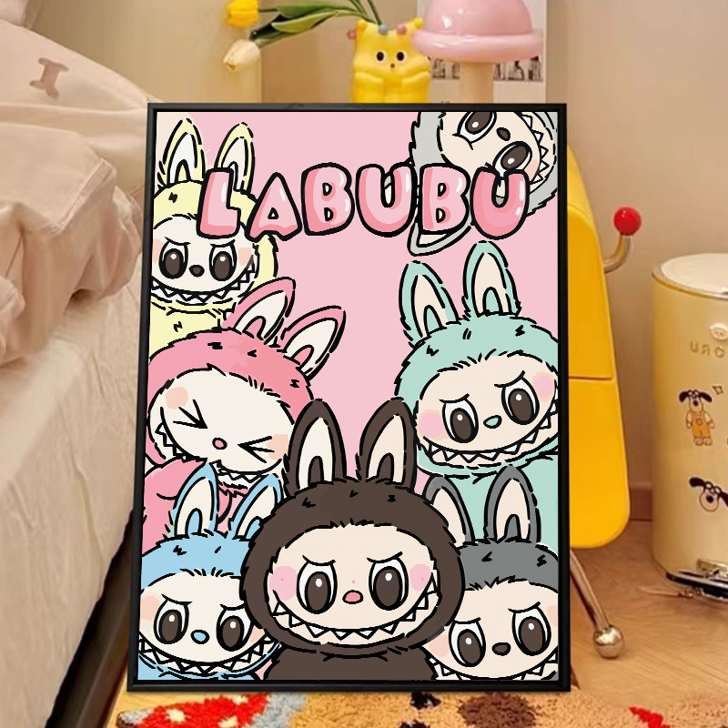 LABUBU数字油画diy手工装饰画