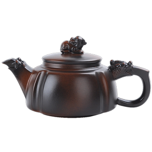 紫陶壶泡茶壶大容量凤鸣壶单人家用陶瓷功夫茶具2026新款茶水分离