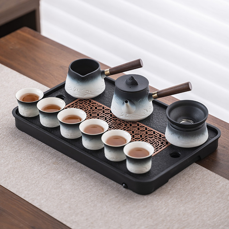 茶具套装2025新款家用小茶台功夫茶具办公室轻奢高档陶瓷茶杯套装