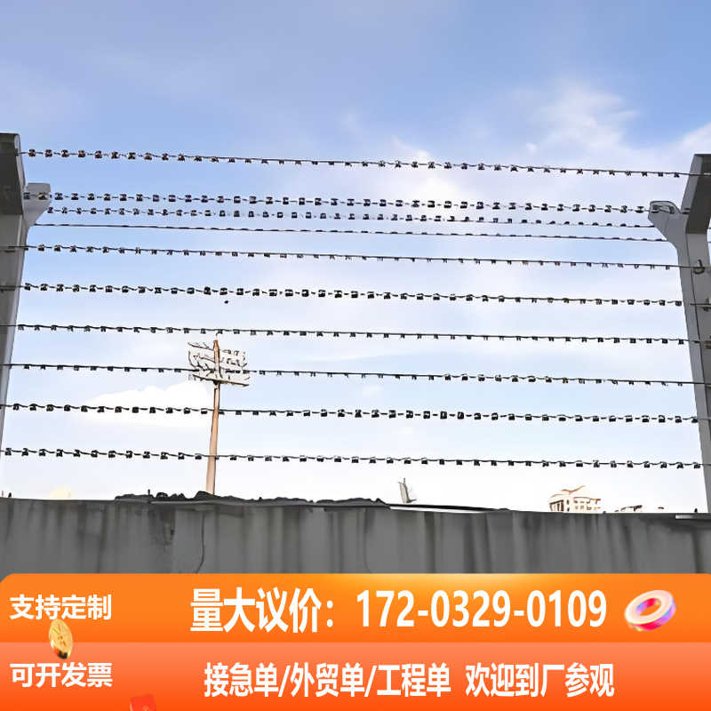 加高镀锌不锈钢刀片防爬刺绳