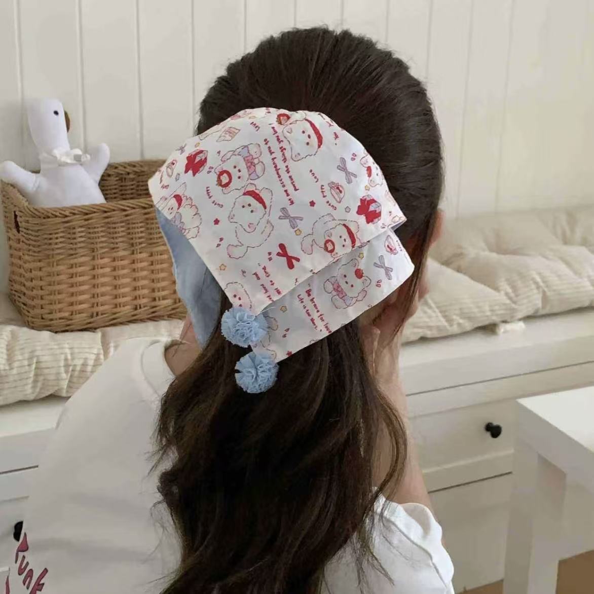 甜美卡通趣味双面大肠发圈