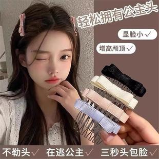 2025新款 女碎发整理神器发卡刘海头发夹子头饰防滑倒插梳发夹 夏季