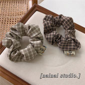 学院风格 子发圈秋冬卡通小熊头绳ins甜美皮筋大肠圈丸子头发绳女