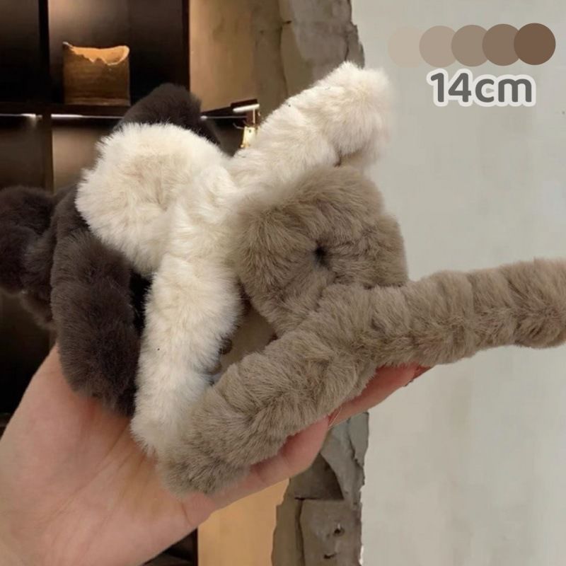 毛绒交叉发夹发抓毛绒发夹简约