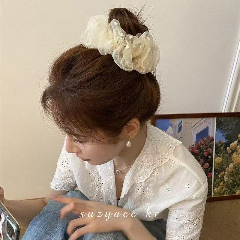 韩国网纱爱心ins风卡通发圈