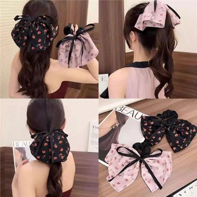 法式浪漫蔷薇碎花发圈