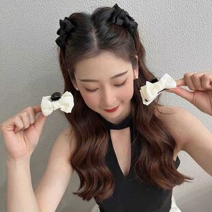 蝴蝶结小号公主头抓夹侧边夹刘海夹抓夹韩版小香风小清新精致发夹