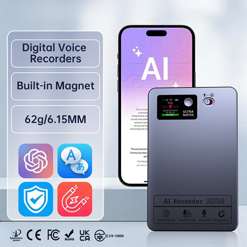 Plaud Note Pro同款AI录音笔10米拾音三麦智能转写会议纪要企业礼