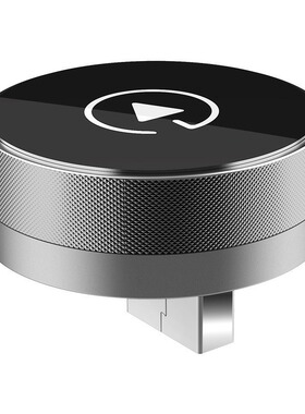 新款私模无线carplay适配器圆款车载互联盒子安卓Autocarplay盒子