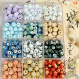 Керамические бусины, браслет из бисера ручной работы, ожерелье, аксессуар, аксессуары, 8мм