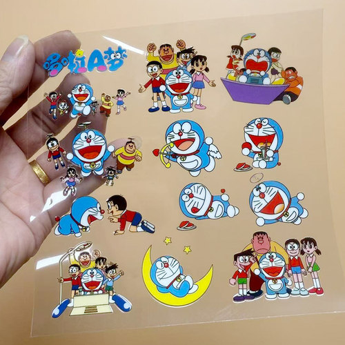 哆啦A梦卡通3D立体防水转印贴