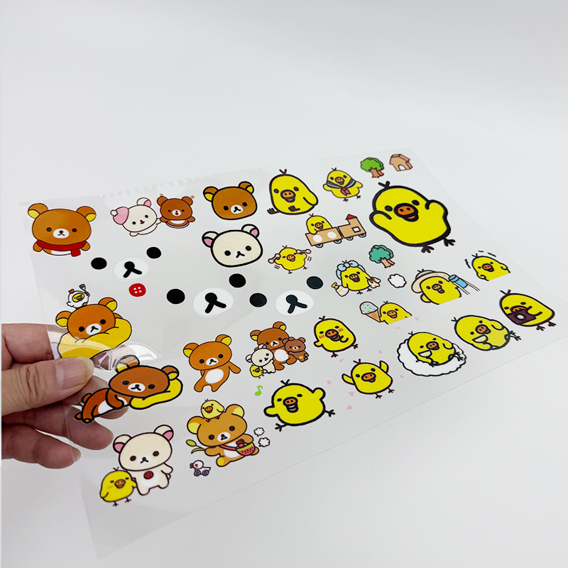 轻松熊鼻孔鸡DIY创意转印贴