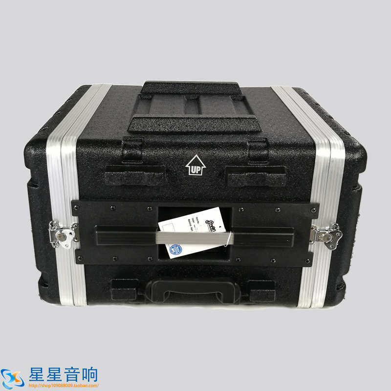 6UW 19寸ABS塑料机柜滑轮拉杆航空箱舞台流动演出专业设备机架U箱