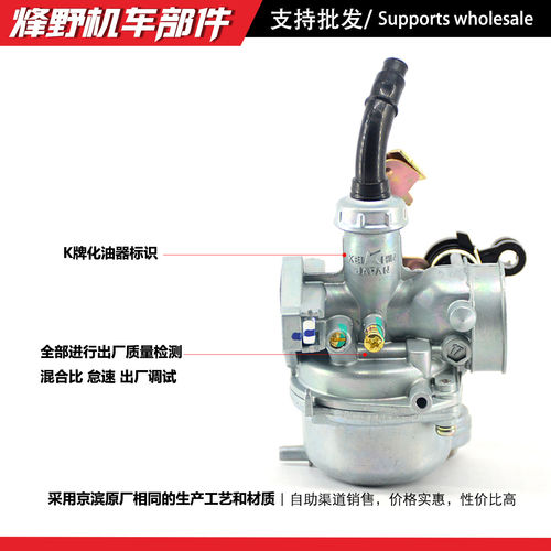 适用大阳110 DY100弯梁车大运三轮车通用化油器DY48Q助力车残疾车