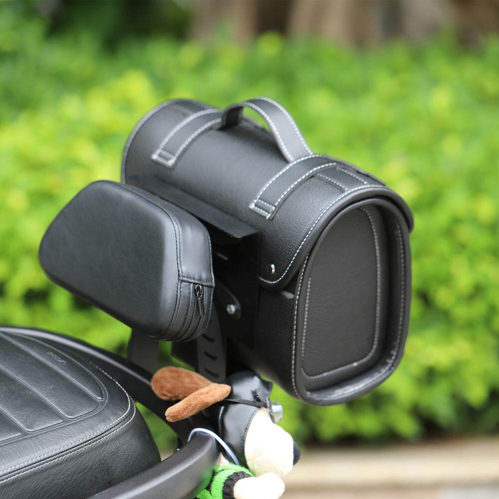 摩托车尾包防水电动踏板车复古通用货架后座包改装工具箱后备挂包