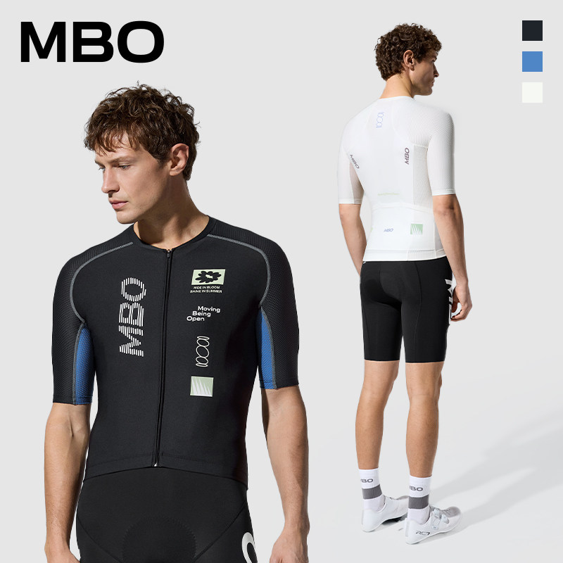 MBO 新款男子夏季潮流时尚 透气短袖骑行服 C306上衣 吸湿速干