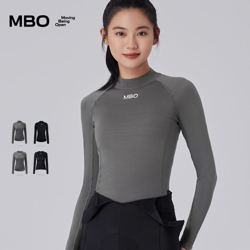 MBO美利奴羊毛长袖打底衫女B350